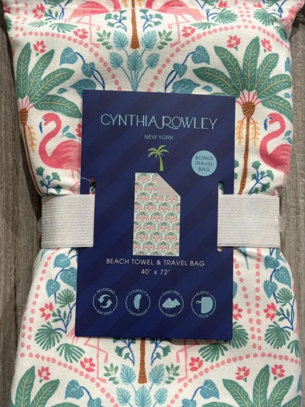 Cynthia Rowley Reversible Beach Towel & Travel Bag
